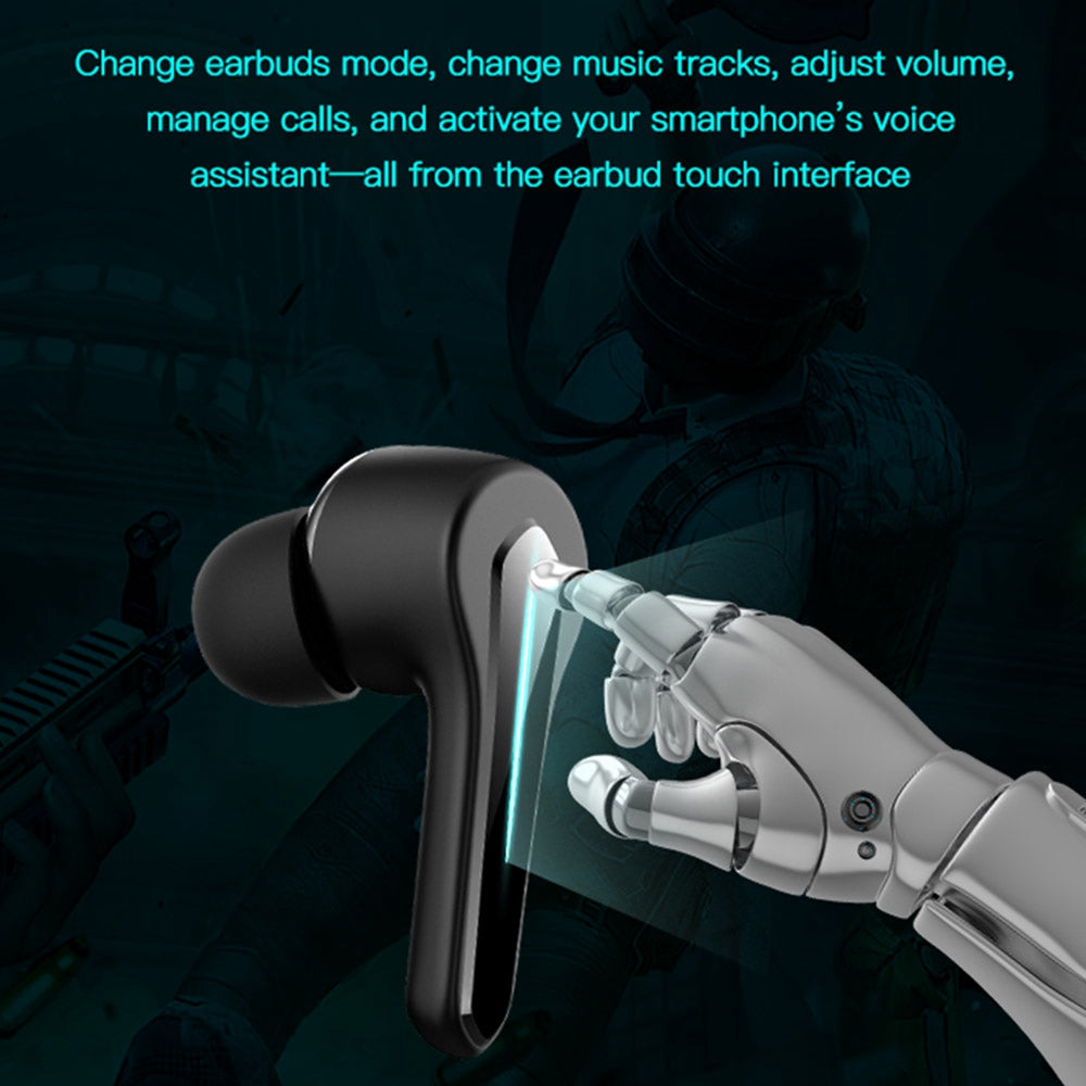ETE-55 Touch Control TWS In-ear Bluetooth Earbuds Low Latency Auto Pair Gaming Headphone ETE-55 Touch Control TWS In-ear Bluetooth Earbuds Low Latency Auto Pair Gaming Headphone
